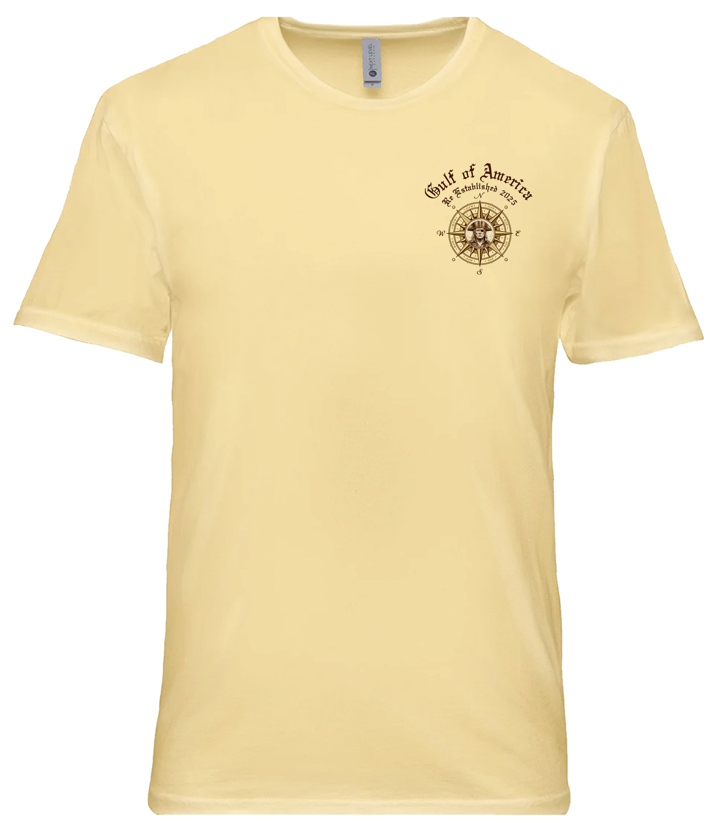 Gulf of America Map Tee Banana Cream