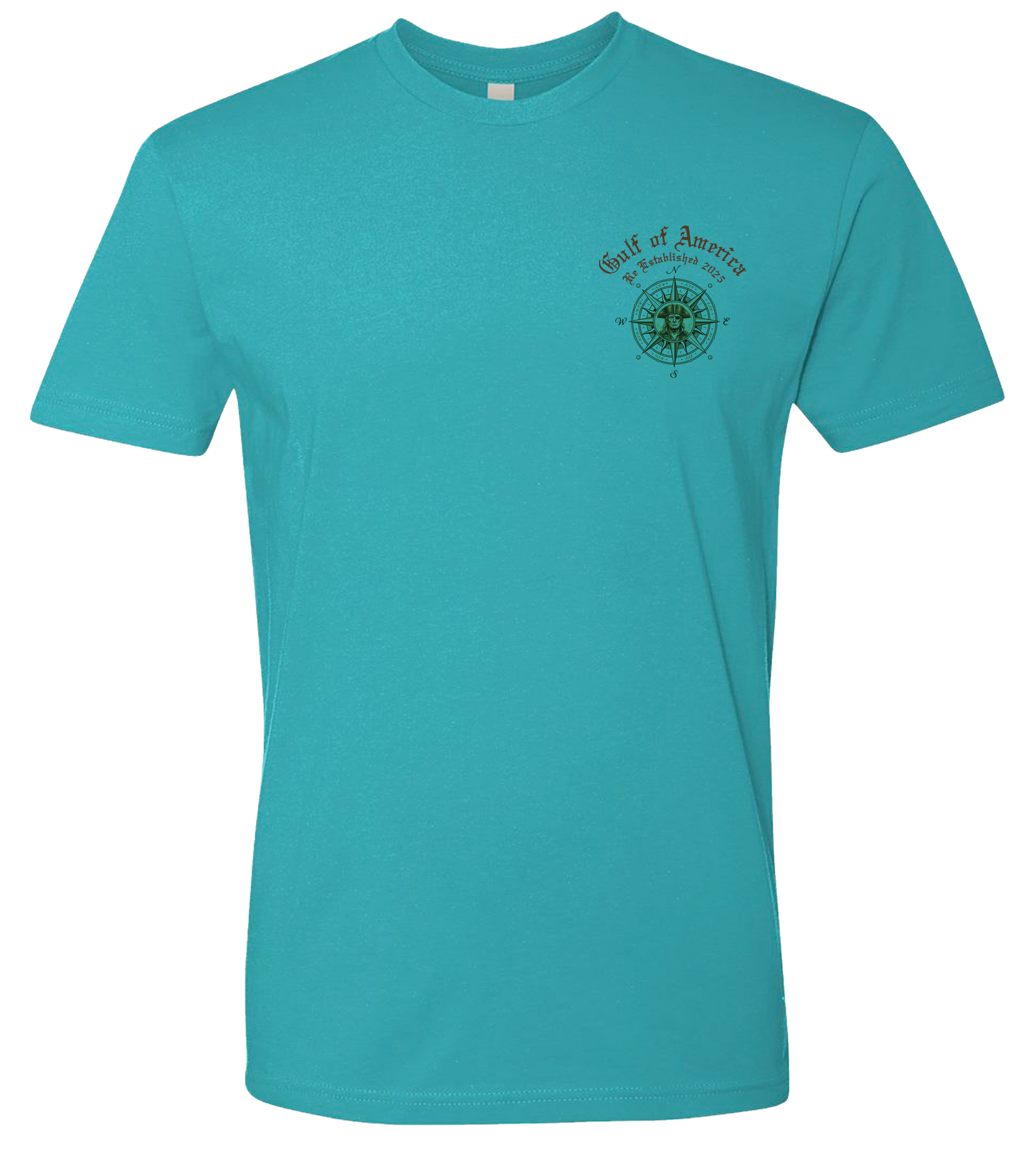 Gulf of America Map Tee Tahiti Blue