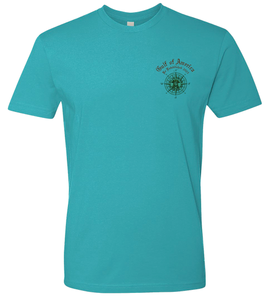 Gulf of America Map Tee Tahiti Blue