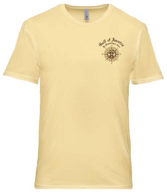 Gulf of America Map Tee Banana Cream