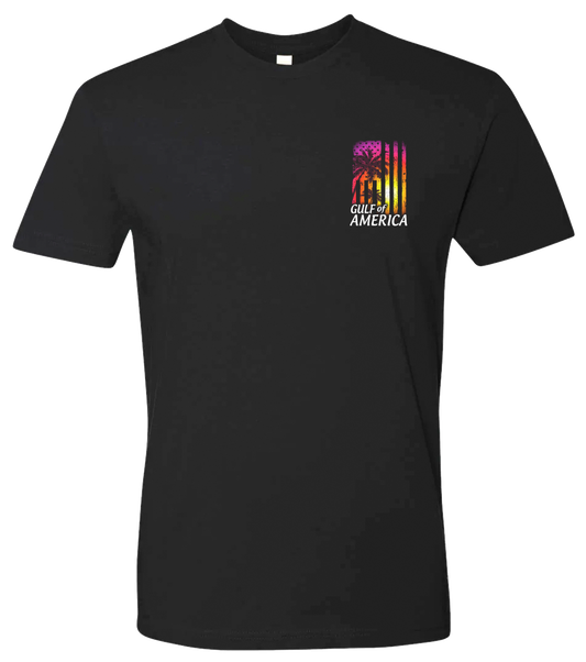 Gulf of America Sunset Flag Tee